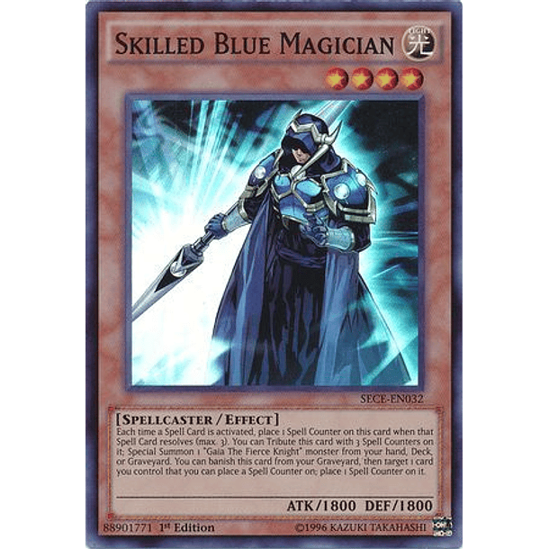 Skilled Blue Magician - SECE-EN032 - Super Rare 