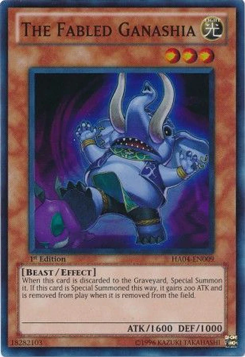 The Fabled Ganashia - HA04-EN009 - Super Rare