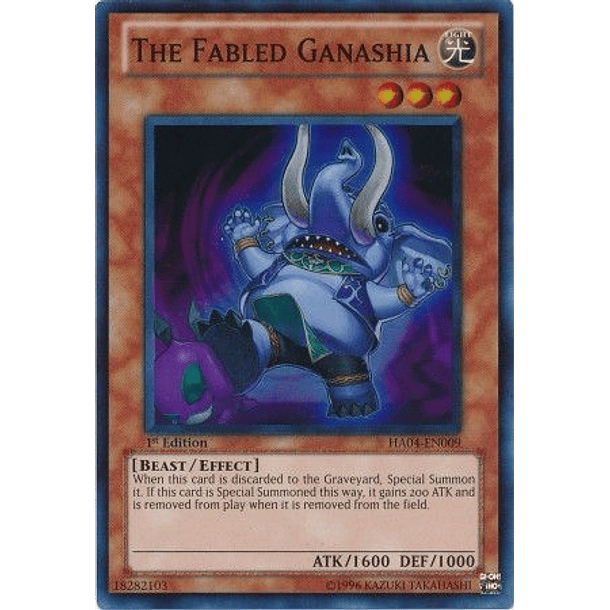 The Fabled Ganashia - HA04-EN009 - Super Rare