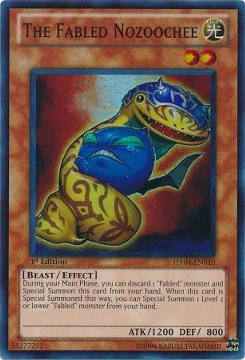 The Fabled Nozoochee - HA04-EN010 - Super Rare