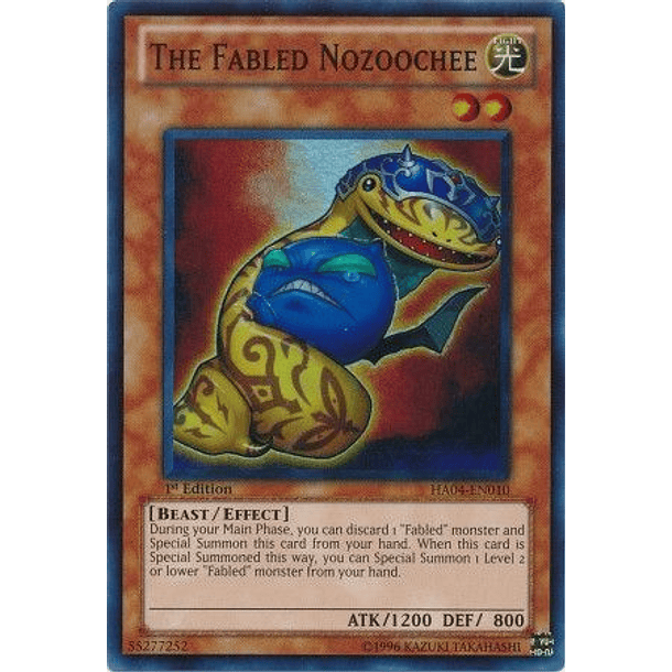 The Fabled Nozoochee - HA04-EN010 - Super Rare