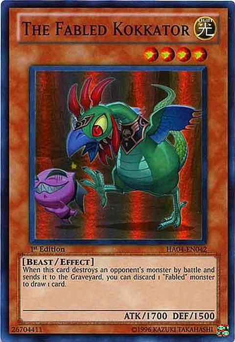 The Fabled Kokkator - HA04-EN042 - Super Rare