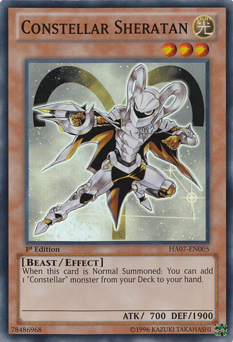 Constellar Sheratan - HA07-EN005 - Super Rare