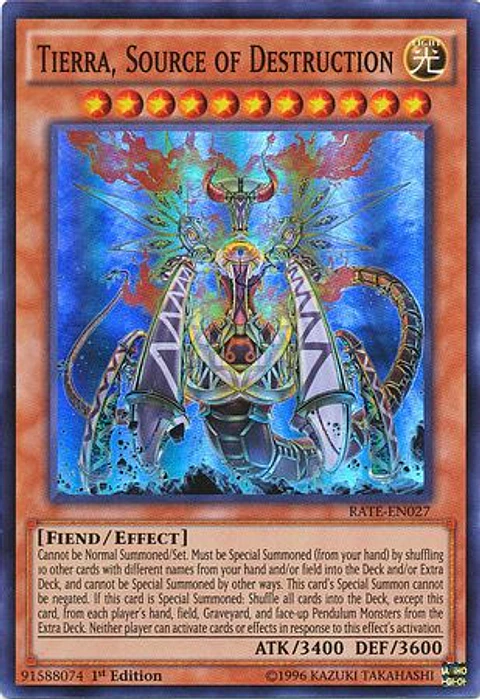 Tierra, Source of Destruction - RATE-EN027 - Super Rare 