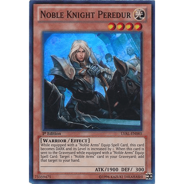 Noble Knight Peredur - LVAL-EN085 - Super Rare 