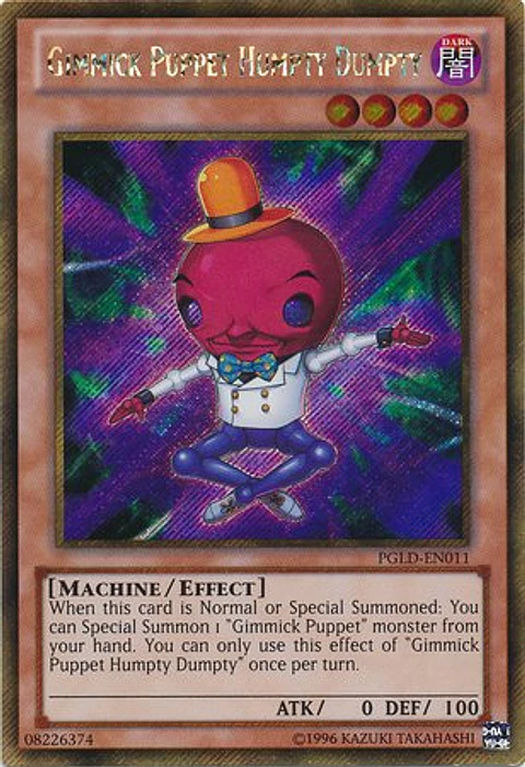 Gimmick Puppet Humpty Dumpty - PGLD-EN011 - Gold Secret Rare 