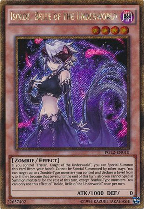 Isolde, Belle of the Underworld - PGL2-EN010 - Gold Secret Rare 