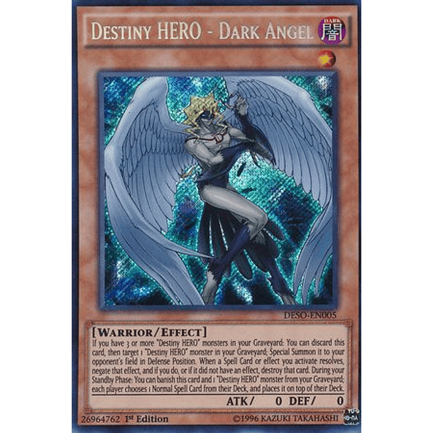 Destiny HERO - Dark Angel - DESO-EN005 - Secret Rare