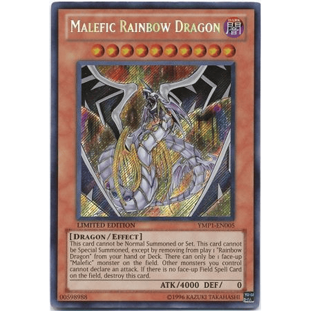 Malefic Rainbow Dragon - YMP1-EN005 - Secret Rare