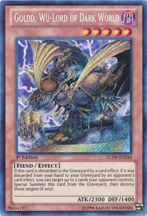 Goldd, Wu-Lord of Dark World - LCJW-EN246 - Secret Rare