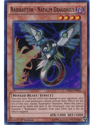 Raidraptor - Napalm Dragonius - DRL3-EN004 - Ultra Rare