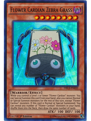 Flower Cardian Zebra Grass - DRL3-EN032 - Ultra Rare