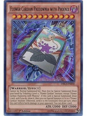 Flower Cardian Paulownia with Phoenix - DRL3-EN038 - Ultra Rare 