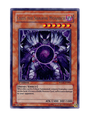 Caius the Shadow Monarch - SDDE-EN001 - Ultra Rare 1st Edition