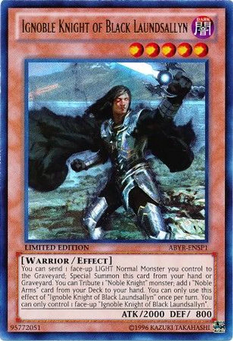 Ignoble Knight of Black Laundsallyn - ABYR-ENSP1 - Ultra Rare