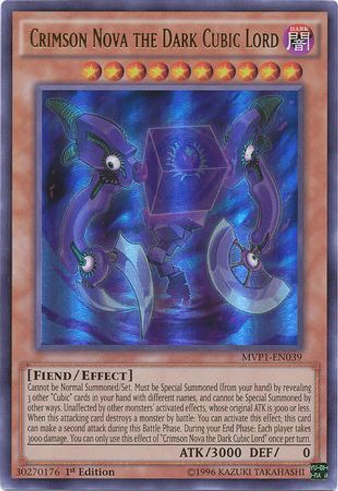 Crimson Nova the Dark Cubic Lord - MVP1-EN039 - Ultra Rare