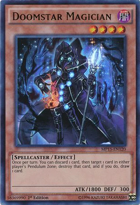 Doomstar Magician - MP15-EN120 - Ultra Rare 