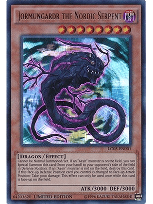Jormungardr the Nordic Serpent - LC05-EN001 - Ultra Rare Limited Edition
