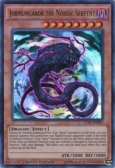 Jormungardr the Nordic Serpent - LC05-EN001 - Ultra Rare Limited Edition