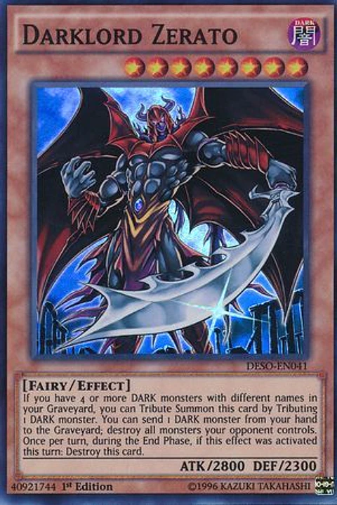 Darklord Zerato - DESO-EN041 - Super Rare