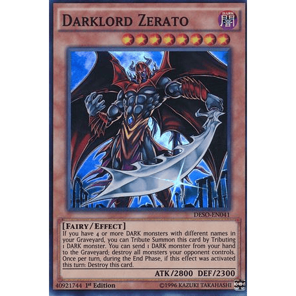 Darklord Zerato - DESO-EN041 - Super Rare