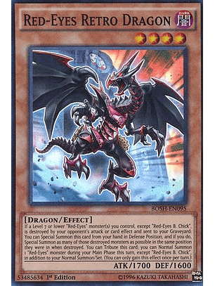 Red-Eyes Retro Dragon - BOSH-EN095 - Super Rare