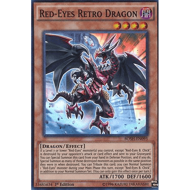 Red-Eyes Retro Dragon - BOSH-EN095 - Super Rare