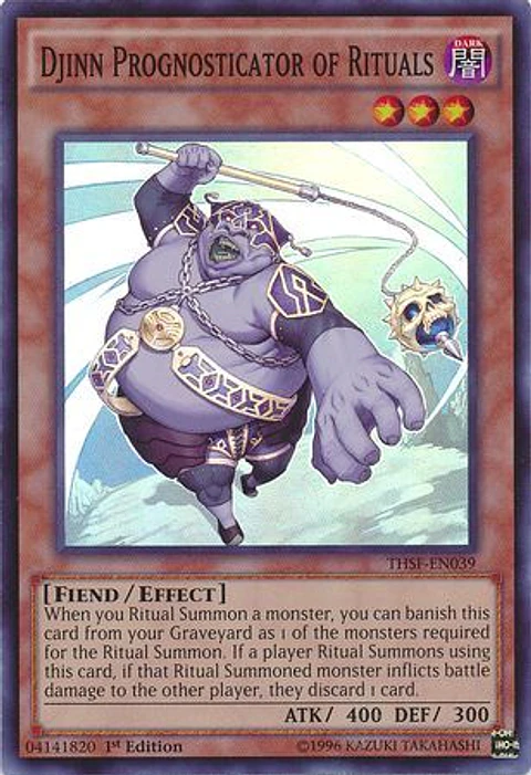 Djinn Prognosticator of Rituals - THSF-EN039 - Super Rare 