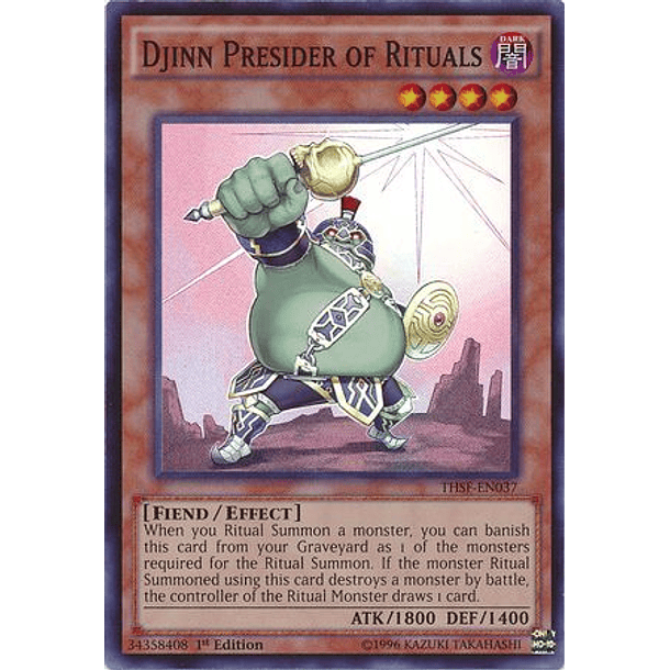 Djinn Presider of Rituals - THSF-EN037 - Super Rare 