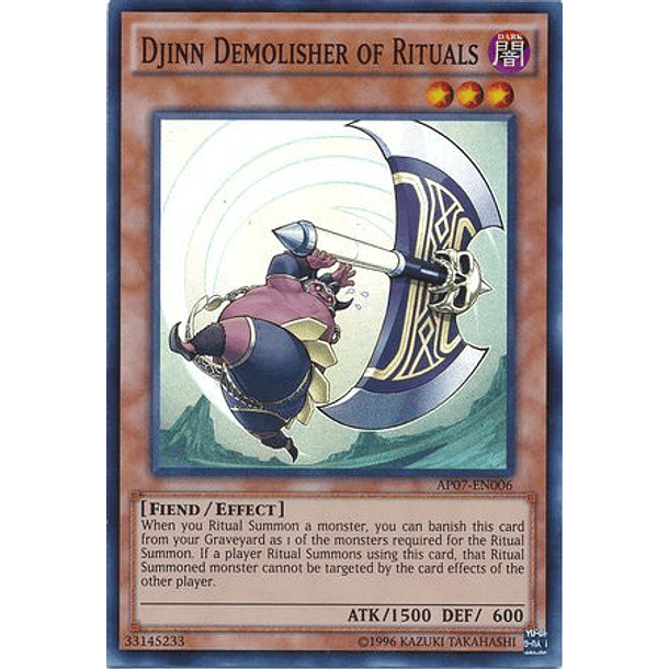 Djinn Demolisher of Rituals - AP07-EN006 - Super Rare