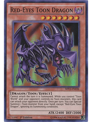 Red-Eyes Toon Dragon - SHVI-EN036 - Super Rare