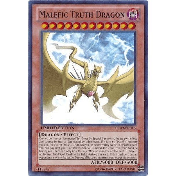 Malefic Truth Dragon - CT09-EN016 - Super Rare