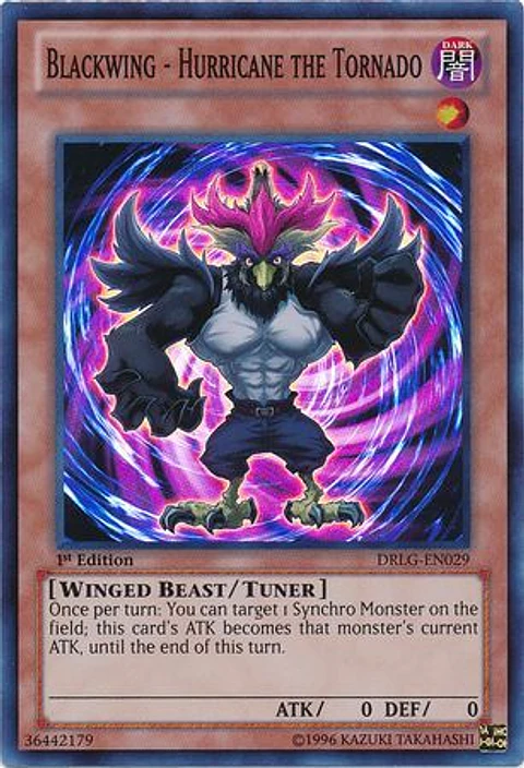Blackwing - Hurricane the Tornado - DRLG-EN029 - Super Rare 