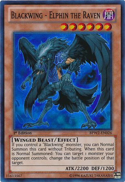 Blackwing - Elphin the Raven - BPW2-EN026 - Super Rare