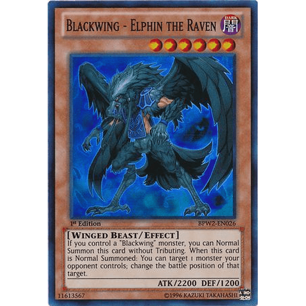 Blackwing - Elphin the Raven - BPW2-EN026 - Super Rare