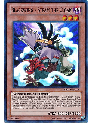 Blackwing - Steam the Cloak - DRLG-EN028 - Super Rare