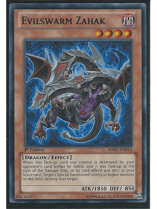 Evilswarm Zahak - HA07-EN012 - Super Rare 
