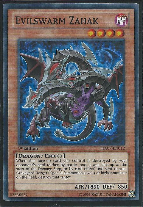 Evilswarm Zahak - HA07-EN012 - Super Rare 