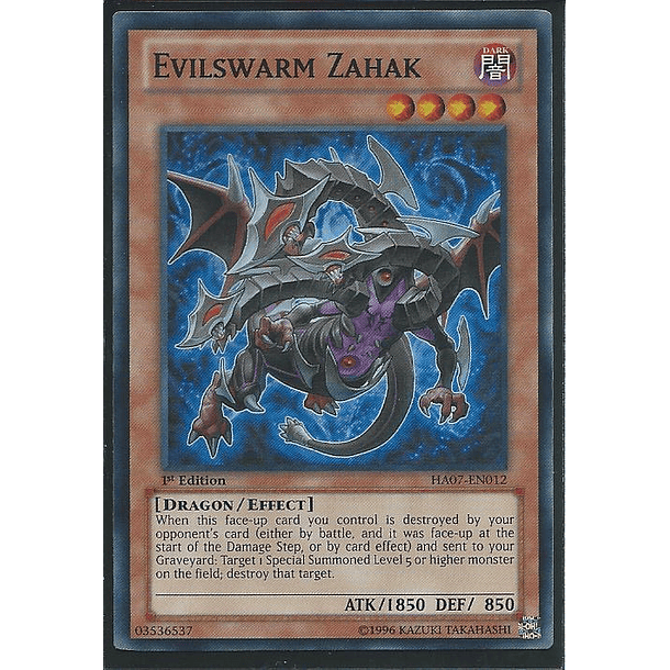 Evilswarm Zahak - HA07-EN012 - Super Rare 