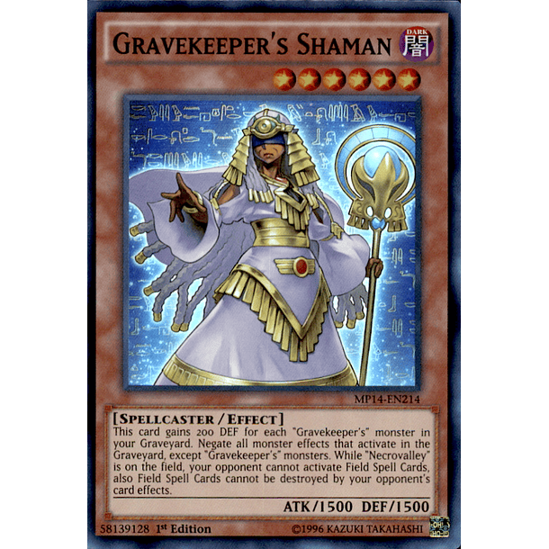 Gravekeeper's Shaman - MP14-EN214 - Super Rare