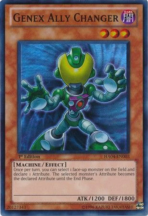 Genex Ally Changer - HA04-EN003 - Super Rare