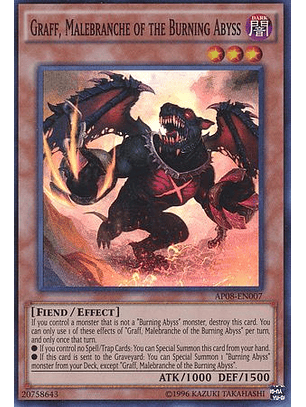 Graff, Malebranche of the Burning Abyss - AP08-EN007 - Super Rare