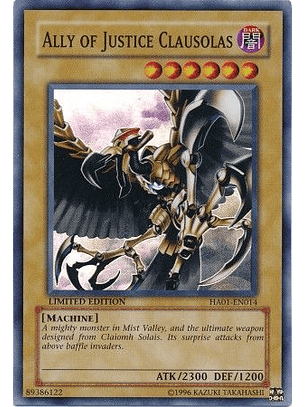 Ally of Justice Clausolas - HA01-EN014 - Super Rare