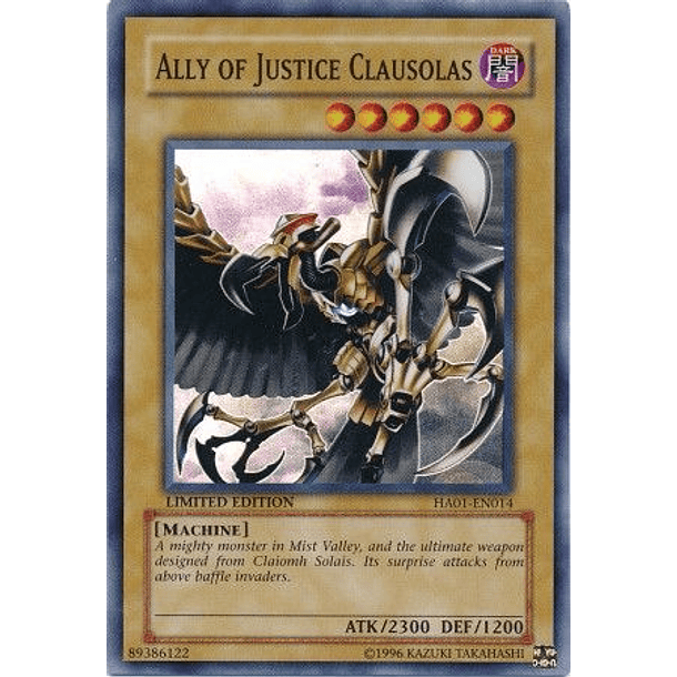 Ally of Justice Clausolas - HA01-EN014 - Super Rare