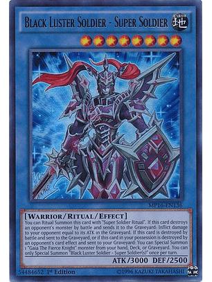 Black Luster Soldier - Super Soldier - MP16-EN136 - Ultra Rare 