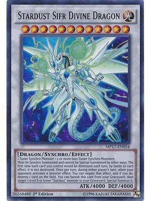 Stardust Sifr Divine Dragon - MP17-EN054 - Ultra Rare 