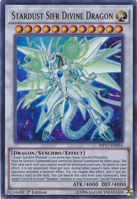 Stardust Sifr Divine Dragon - MP17-EN054 - Ultra Rare 