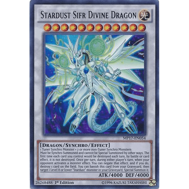 Stardust Sifr Divine Dragon - MP17-EN054 - Ultra Rare 
