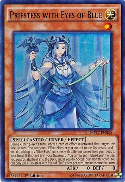 Priestess with Eyes of Blue - MP17-EN055 - Super Rare