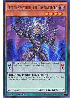 Lector Pendulum, the Dracoverlord - PEVO-EN060 - Super Rare 